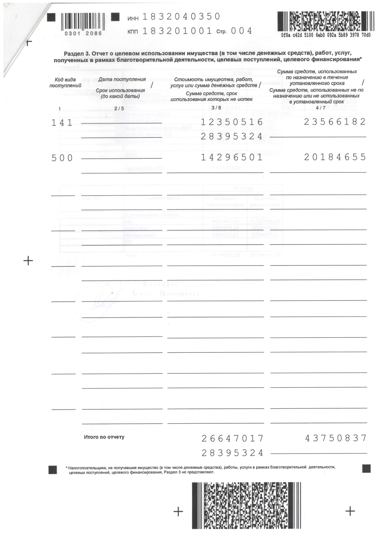 Налоговая декларация за 2019 год 1 page 0001